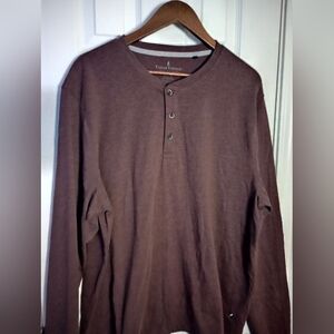 Dusty Maroon Men's Henley Shirt